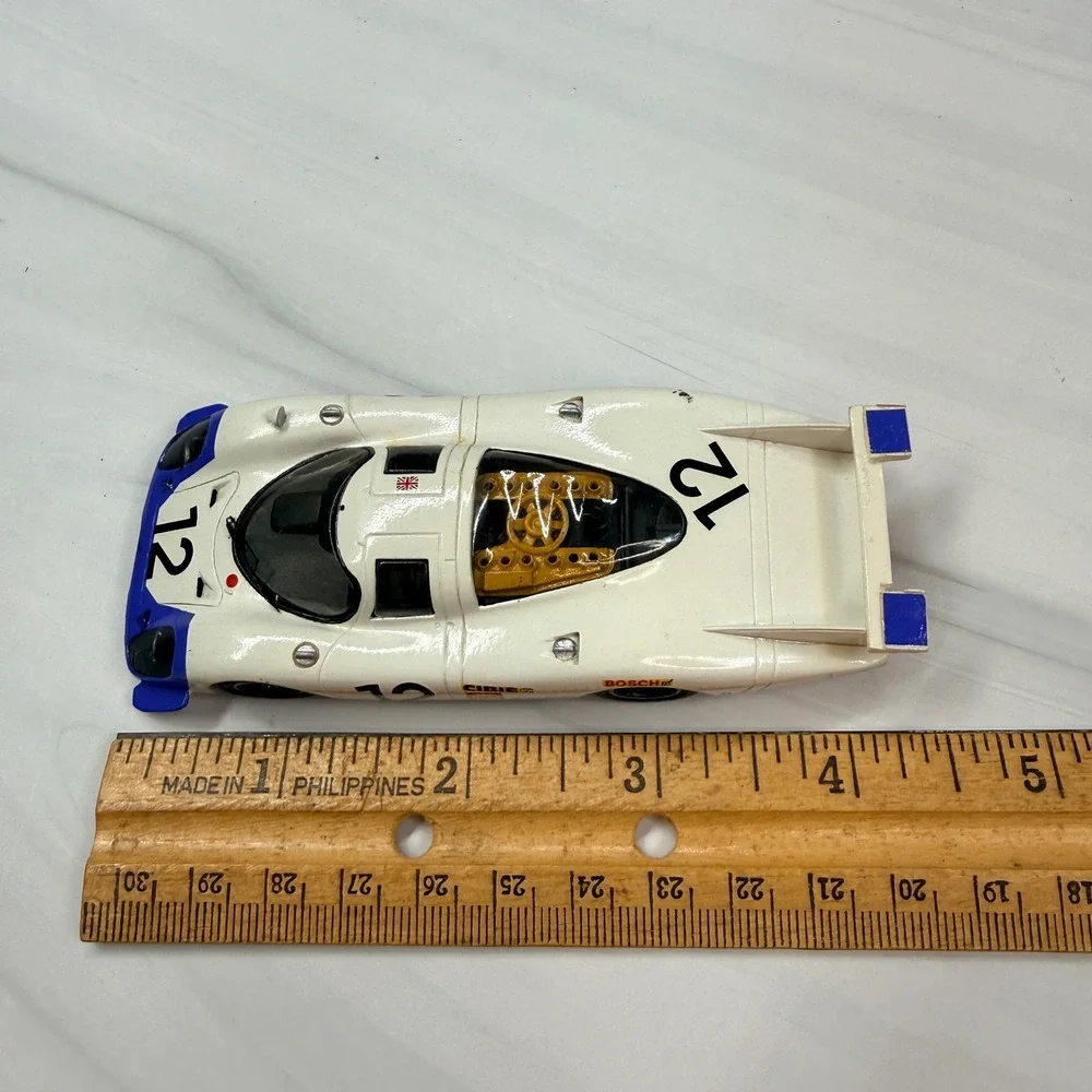Starter Porsche 917 White Blue #12 Racing Model Car 1:43 Scale Resin France